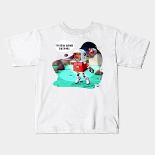 Red spacesuit, Follow your dreams. Leo Kids T-Shirt